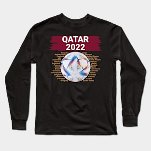 Qatar 2022, USA Soccer, Mexico, Germany, France, Football Long Sleeve T-Shirt